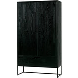 Silas 2 Deurs Kast Essen Blacknight [Fsc] van WOOOD – Luxe comfort op maat van PureWonen. Vraag naar de beste prijs.
