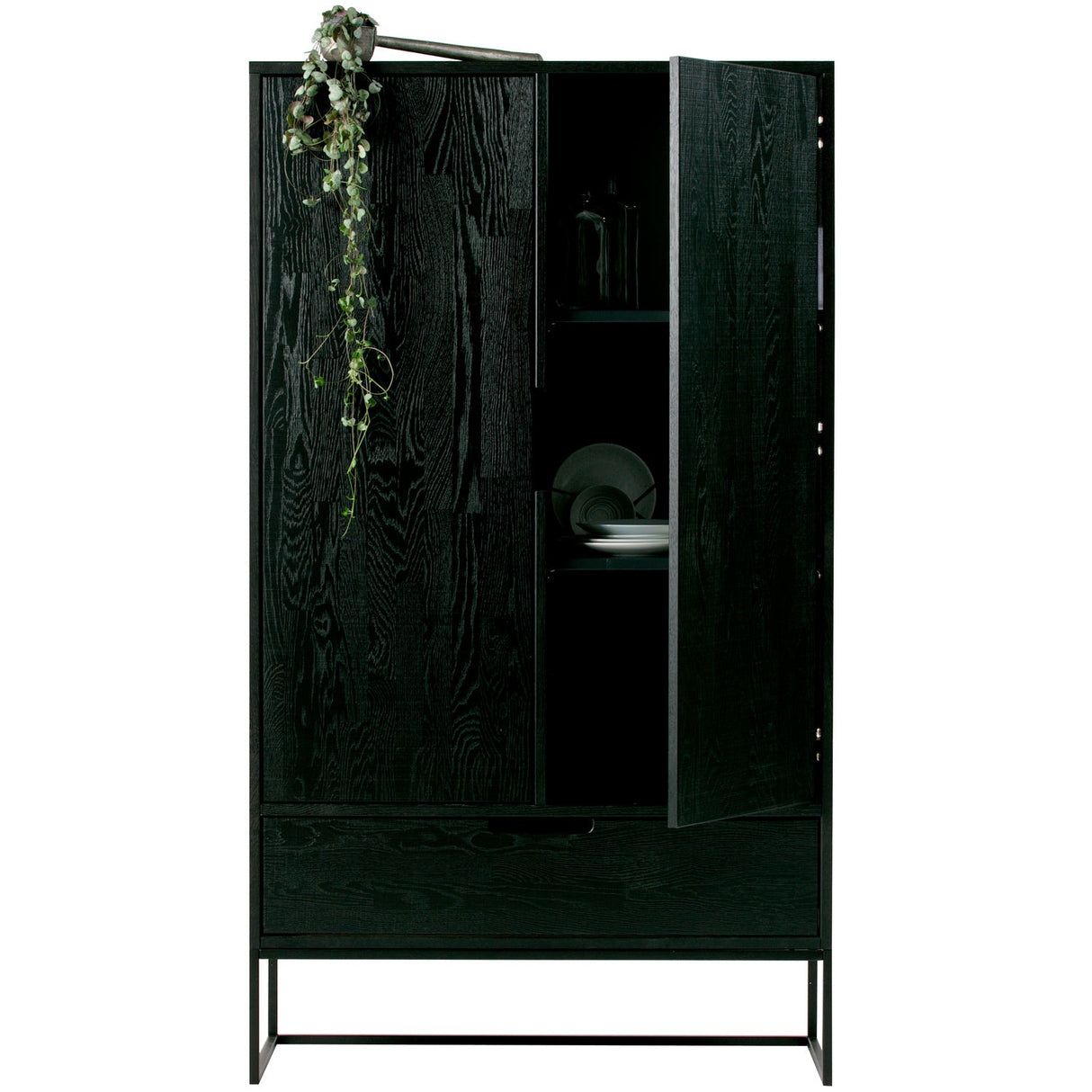 Silas 2 Deurs Kast Essen Blacknight [Fsc] van WOOOD – Luxe comfort op maat van PureWonen. Vraag naar de beste prijs.