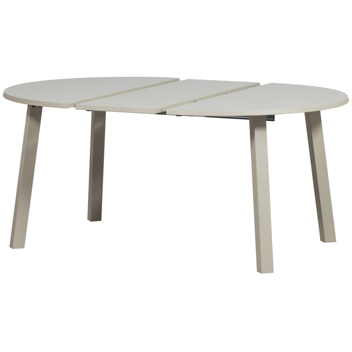 Janne Uitschuifbare Eettafel Rond Eiken Dakargrau [Fsc]