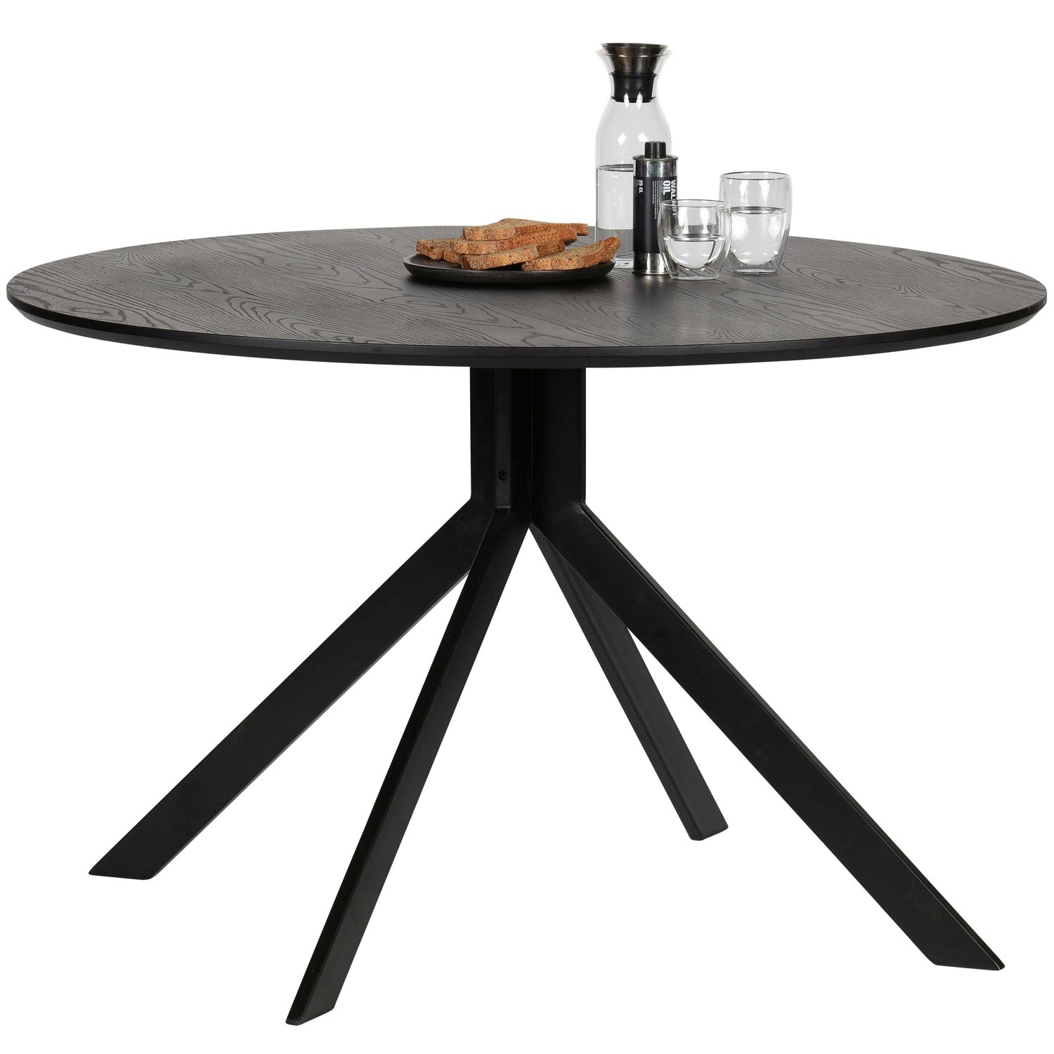 Bruno Eettafel Rond Mdf Zwart O120 Cm van WOOOD – Luxe comfort op maat van PureWonen. Vraag naar de beste prijs.