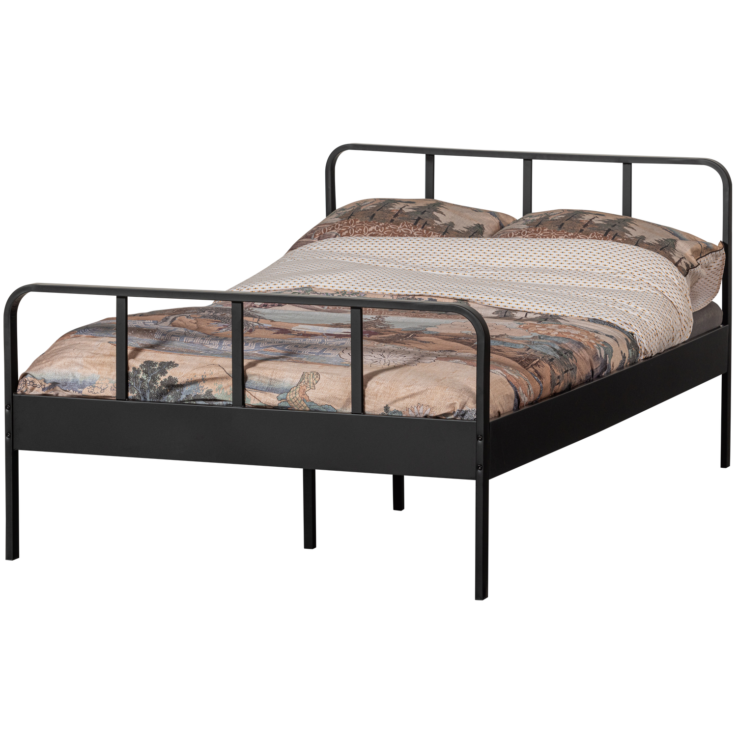 Mees Bed Twijfelaar Metaal Zwart 120x200 Cm van WOOOD – Luxe comfort op maat van PureWonen. Vraag naar de beste prijs.