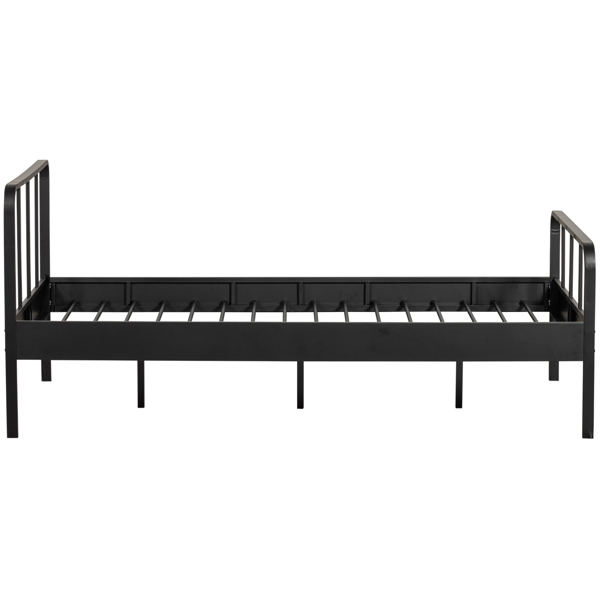 Mees Bed Twijfelaar Metaal Zwart 120x200 Cm van WOOOD – Luxe comfort op maat van PureWonen. Vraag naar de beste prijs.