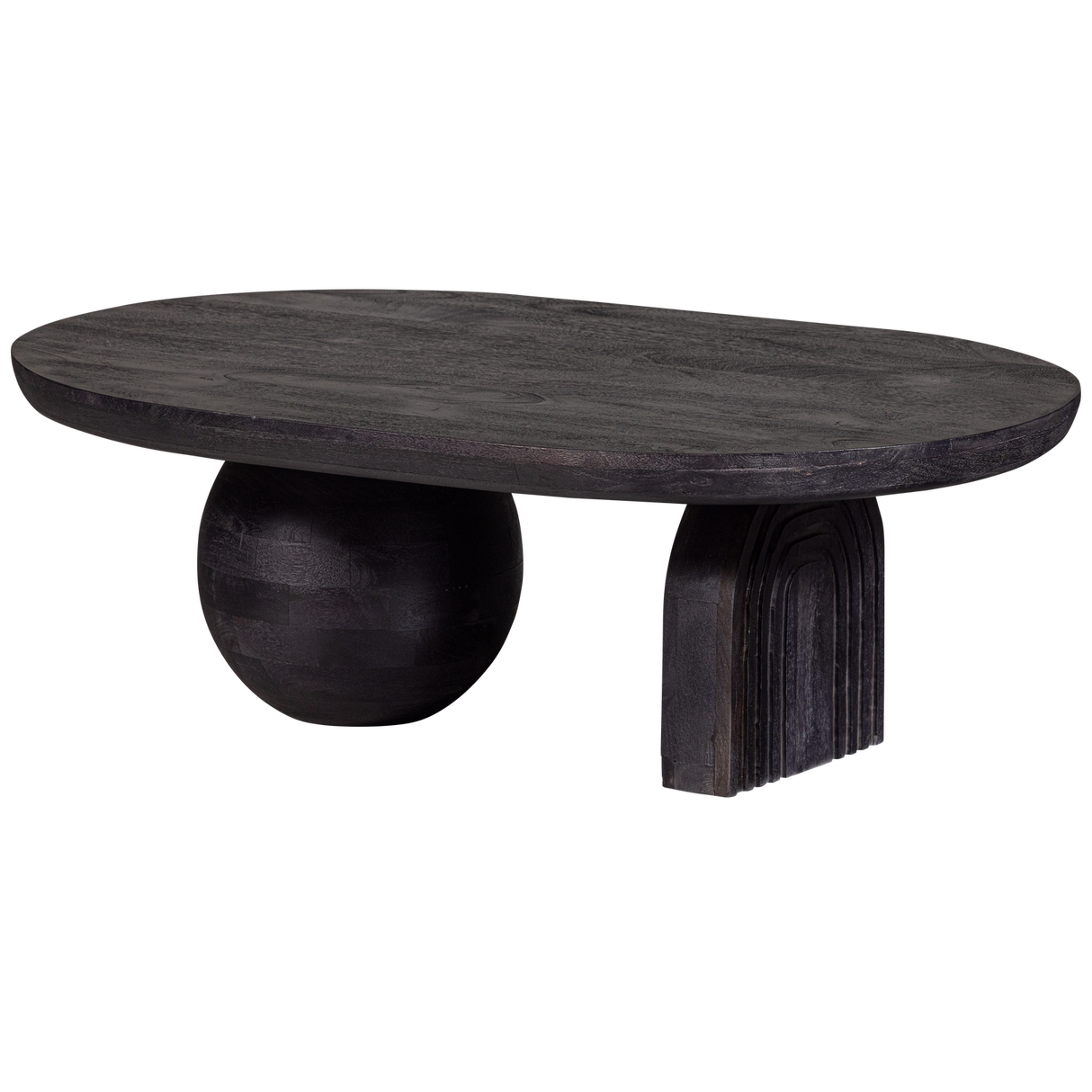 Steppe Salontafel Mango Hout Zwart van WOOOD – Luxe comfort op maat van PureWonen. Vraag naar de beste prijs.