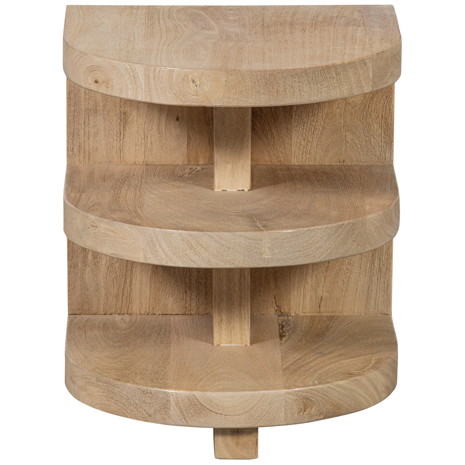 Darren Halfronde Bijzettafel Mango Hout Naturel van WOOOD – Luxe comfort op maat van PureWonen. Vraag naar de beste prijs.