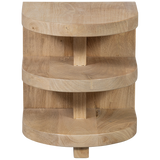 Darren Halfronde Bijzettafel Mango Hout Naturel van WOOOD – Luxe comfort op maat van PureWonen. Vraag naar de beste prijs.