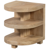 Darren Halfronde Bijzettafel Mango Hout Naturel van WOOOD – Luxe comfort op maat van PureWonen. Vraag naar de beste prijs.