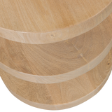 Darren Halfronde Bijzettafel Mango Hout Naturel van WOOOD – Luxe comfort op maat van PureWonen. Vraag naar de beste prijs.