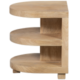 Darren Halfronde Bijzettafel Mango Hout Naturel van WOOOD – Luxe comfort op maat van PureWonen. Vraag naar de beste prijs.