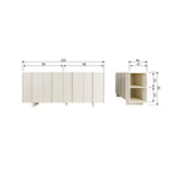 BASU DRESSOIR GRENEN DUST [fsc] van WOOOD – Luxe comfort op maat van PureWonen. Vraag naar de beste prijs.