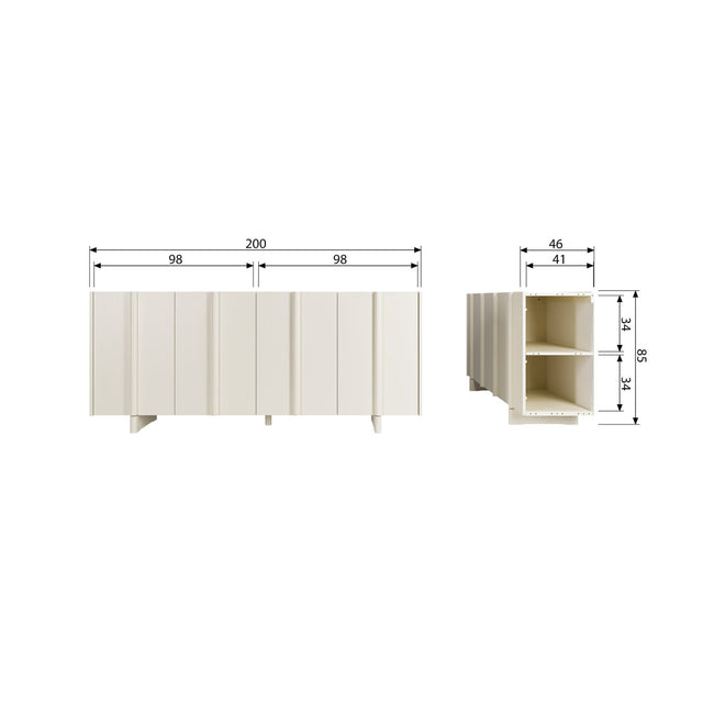 BASU DRESSOIR GRENEN DUST [fsc] van WOOOD – Luxe comfort op maat van PureWonen. Vraag naar de beste prijs.