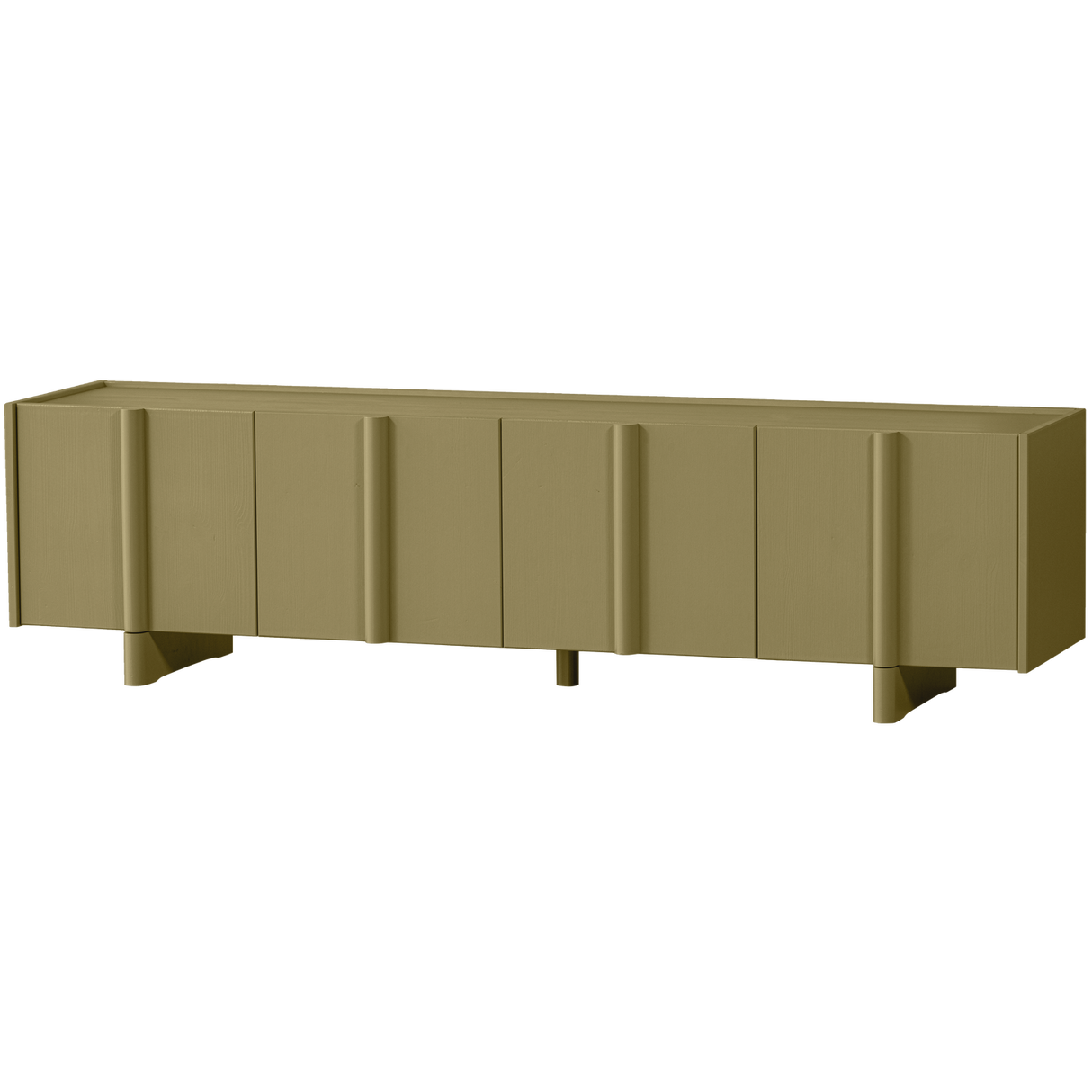 Basu Tv Meubel 200 Cm Grenen Moss [Fsc] van WOOOD – Luxe comfort op maat van PureWonen. Vraag naar de beste prijs.