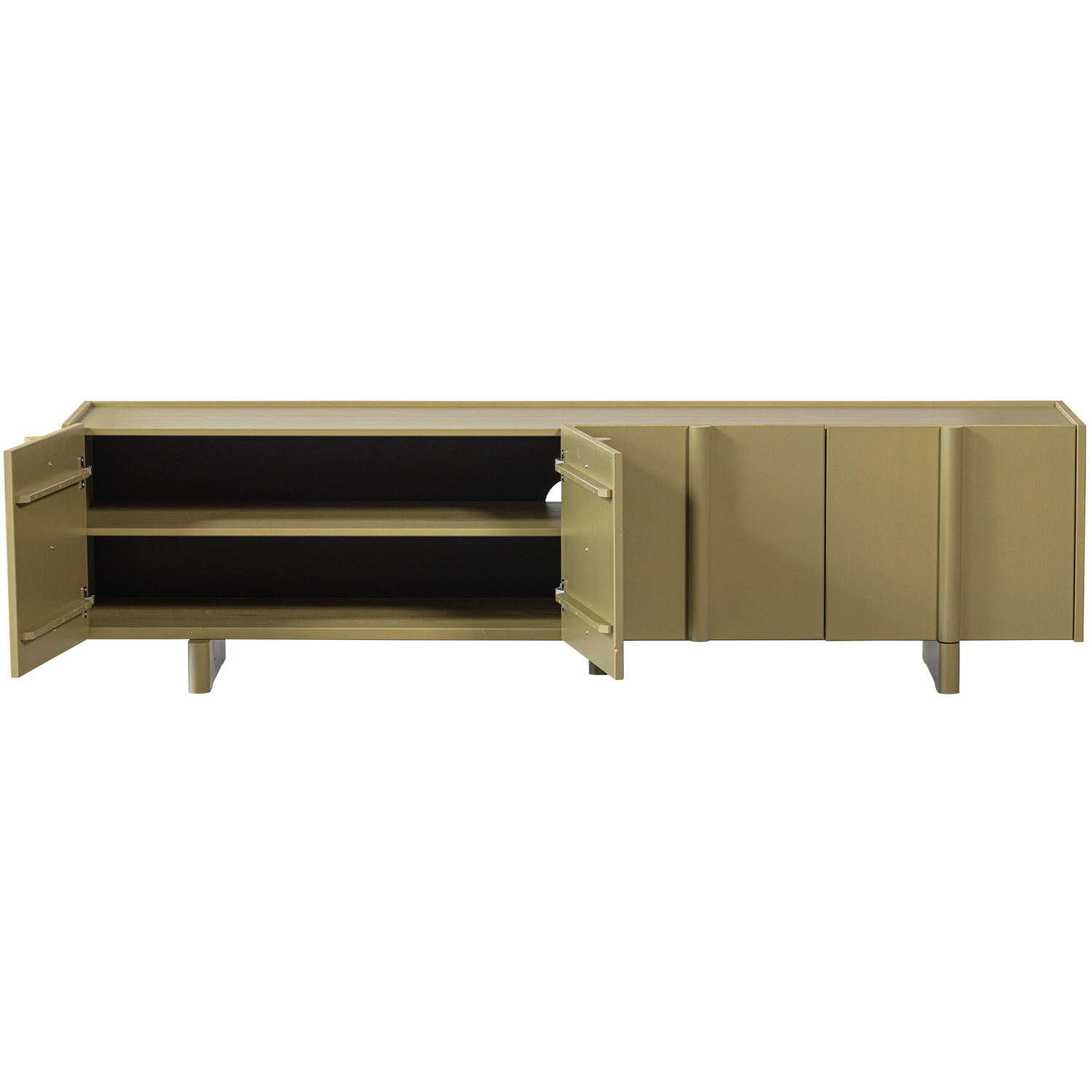 Basu Tv Meubel 200 Cm Grenen Moss [Fsc] van WOOOD – Luxe comfort op maat van PureWonen. Vraag naar de beste prijs.