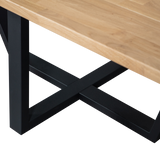 Combi Tablo: Xl Tafelblad Eiken 240 X100 & Drenthe Poot [Fsc] van WOOOD – Luxe comfort op maat van PureWonen. Vraag naar de beste prijs.