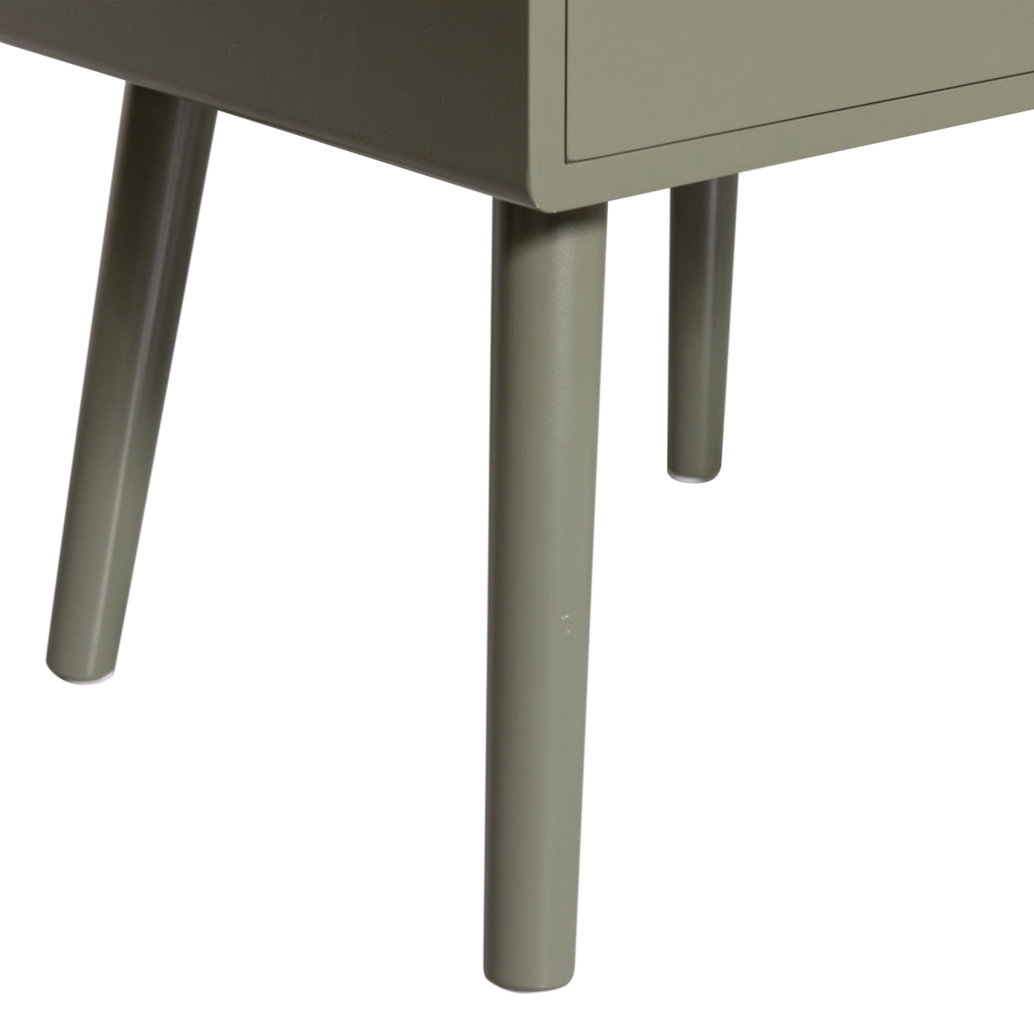 Ozzy Nachtkastje Hout Warm Groen van WOOOD – Luxe comfort op maat van PureWonen. Vraag naar de beste prijs.