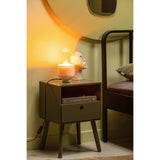 Ozzy Nachtkastje Hout Warm Groen van WOOOD – Luxe comfort op maat van PureWonen. Vraag naar de beste prijs.