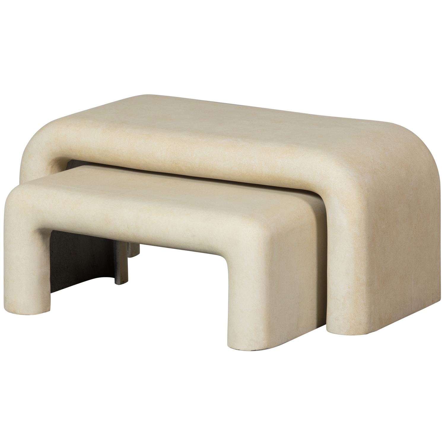 Set V 2 Stani Salontafels Betonlook Naturel van WOOOD – Luxe comfort op maat van PureWonen. Vraag naar de beste prijs.
