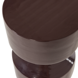 Hidde Bijzettafel Metaal Donkerbruin