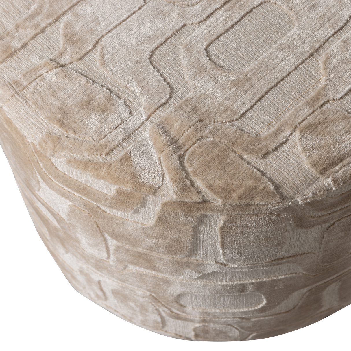 Yago Poef Viscose Dessin Naturel 43x O60 Cm van WOOOD – Luxe comfort op maat van PureWonen. Vraag naar de beste prijs.