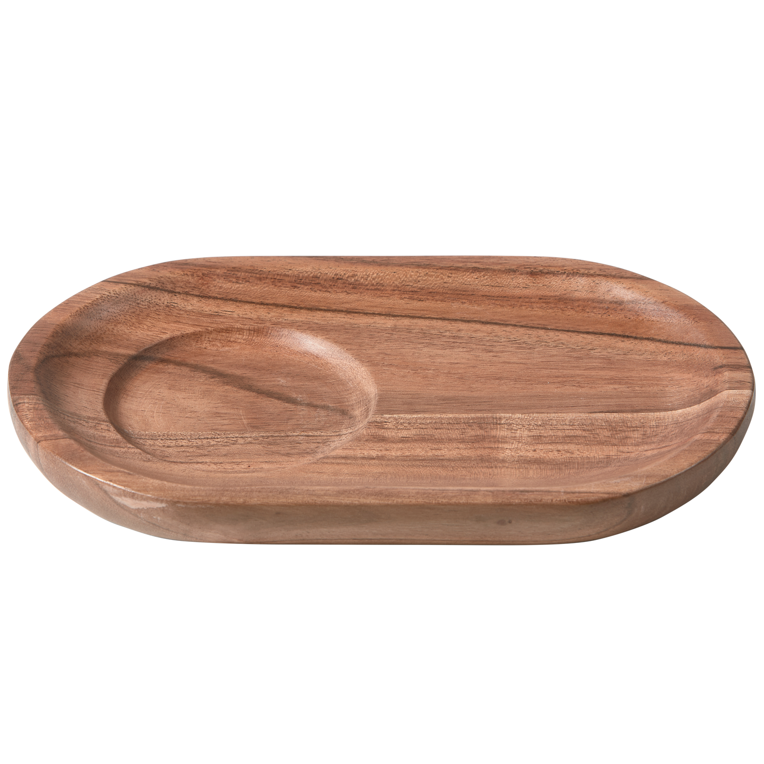 Josje Serveer Plateau Acacia Hout Naturel Set Van 2