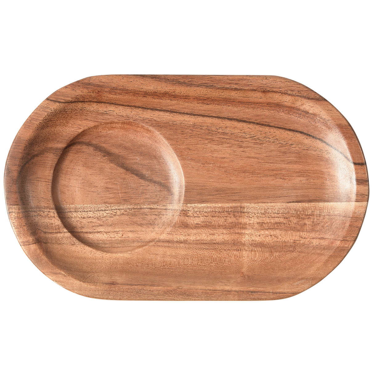 Josje Serveer Plateau Acacia Hout Naturel Set Van 2