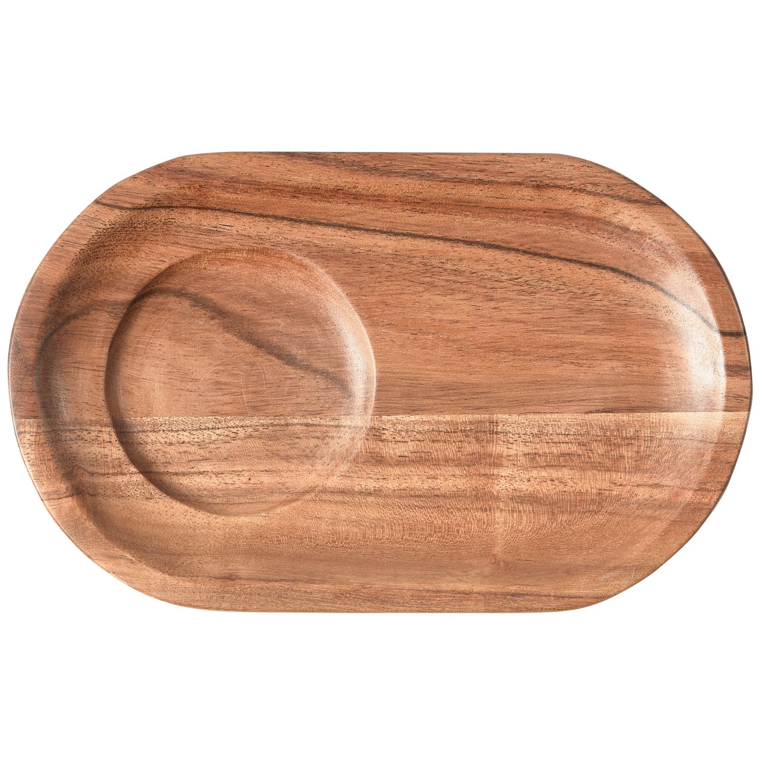 Josje Serveer Plateau Acacia Hout Naturel Set Van 2