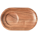 Josje Serveer Plateau Acacia Hout Naturel Set Van 2