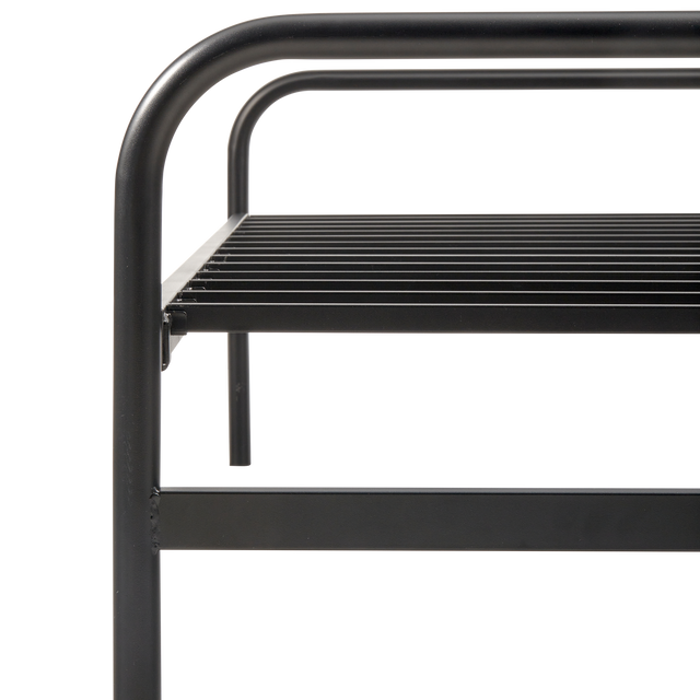 Lucy Eenpersoons Onderschuifbed Metaal Zwart 90x200 Cm van WOOOD – Luxe comfort op maat van PureWonen. Vraag naar de beste prijs.