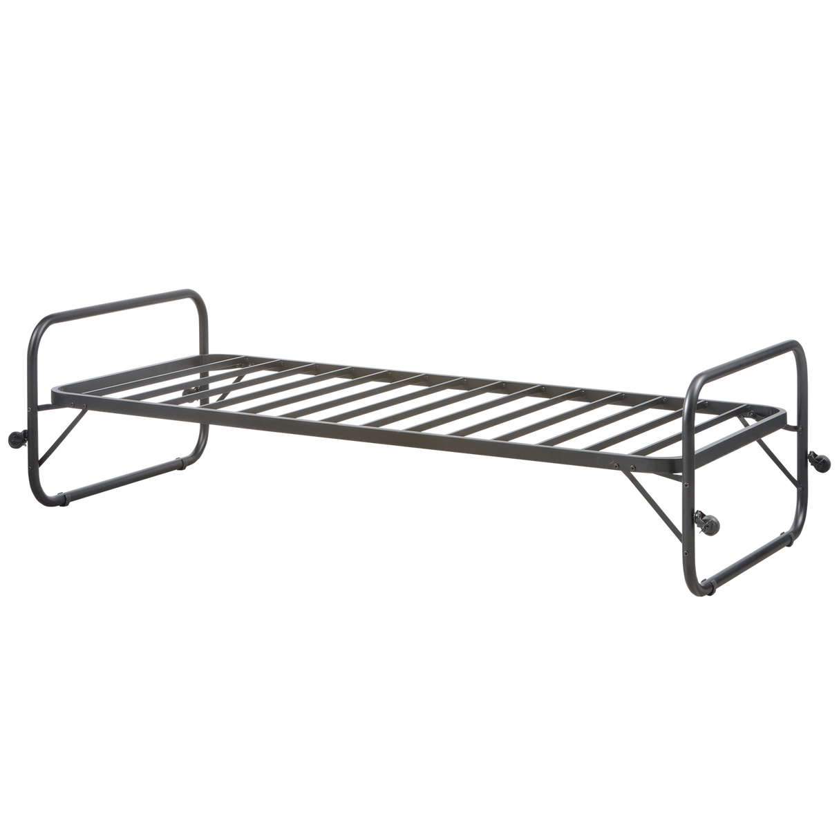 Lucy Eenpersoons Onderschuifbed Metaal Zwart 90x200 Cm van WOOOD – Luxe comfort op maat van PureWonen. Vraag naar de beste prijs.
