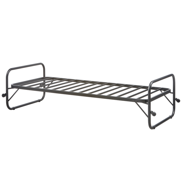 Lucy Eenpersoons Onderschuifbed Metaal Zwart 90x200 Cm van WOOOD – Luxe comfort op maat van PureWonen. Vraag naar de beste prijs.