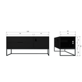 Silas Tv Meubel 120 Cm Essen Blacknight [Fsc] van WOOOD – Luxe comfort op maat van PureWonen. Vraag naar de beste prijs.
