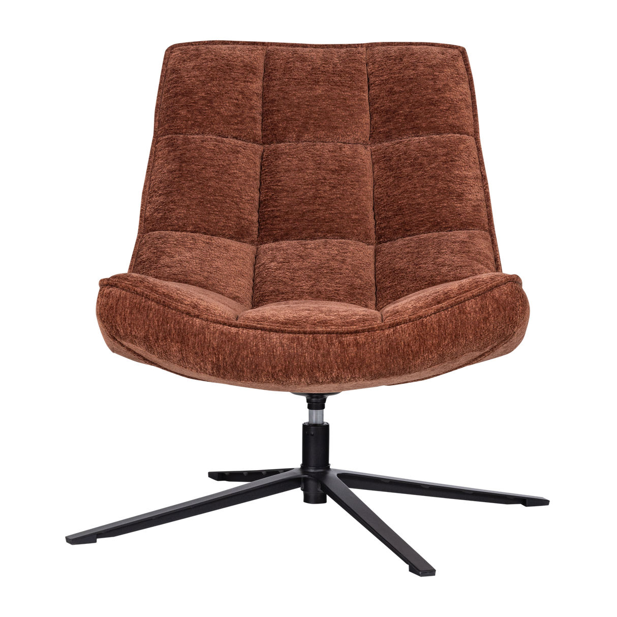 Maudi Draaifauteuil Chenille Structuur Bruin