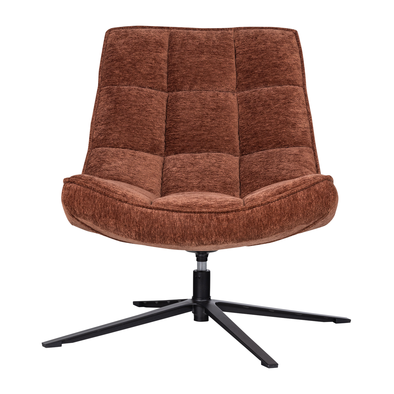 Maudi Draaifauteuil Chenille Structuur Bruin