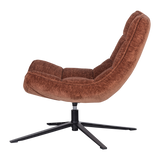 Maudi Draaifauteuil Chenille Structuur Bruin
