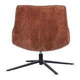 Maudi Draaifauteuil Chenille Structuur Bruin
