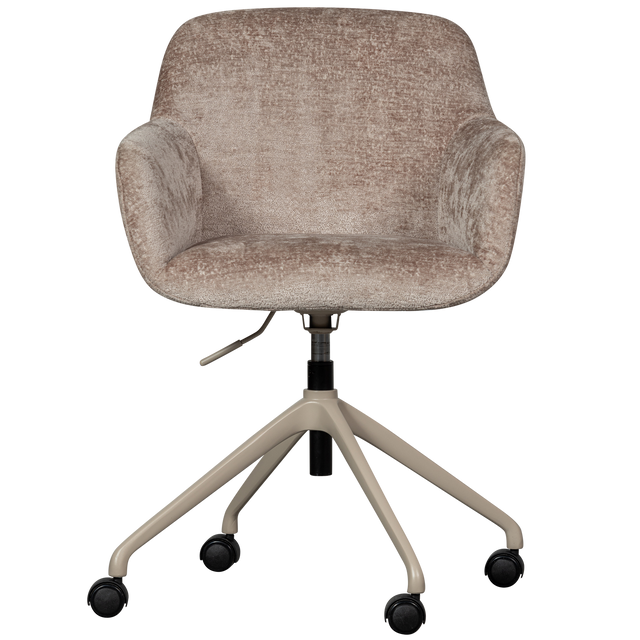 Morros Bureaustoel Taupe van WOOOD – Luxe comfort op maat van PureWonen. Vraag naar de beste prijs.