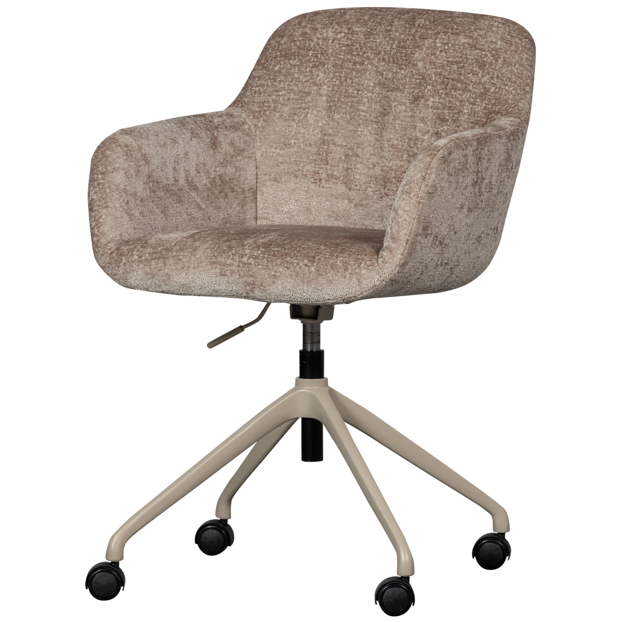 Morros Bureaustoel Taupe van WOOOD – Luxe comfort op maat van PureWonen. Vraag naar de beste prijs.