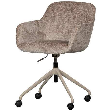 Morros Bureaustoel Taupe van WOOOD – Luxe comfort op maat van PureWonen. Vraag naar de beste prijs.