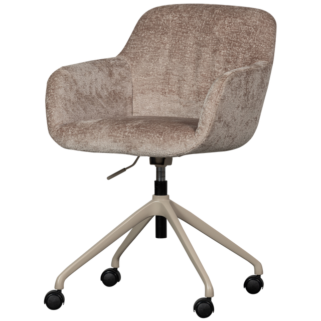 Morros Bureaustoel Taupe van WOOOD – Luxe comfort op maat van PureWonen. Vraag naar de beste prijs.