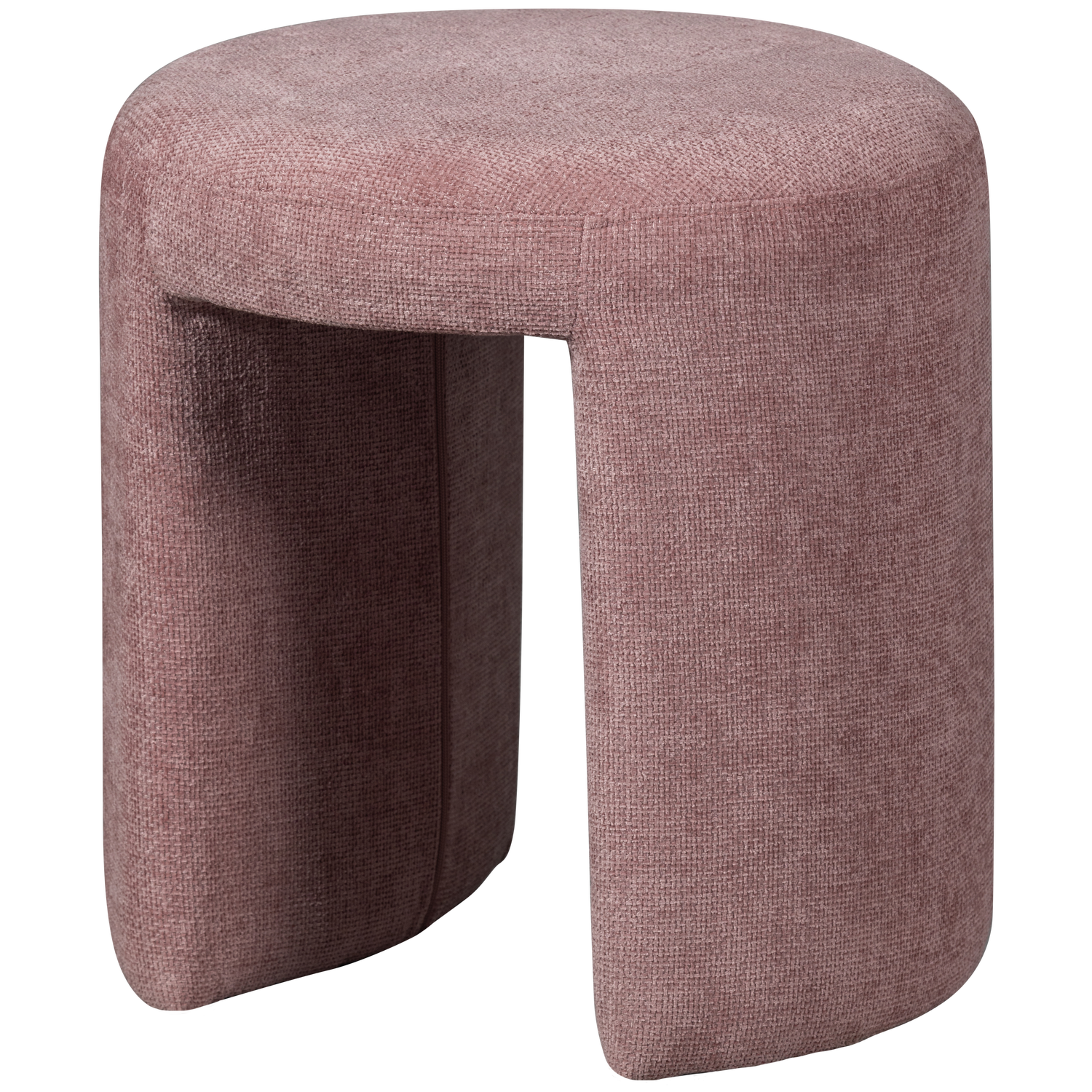 Charlie Gestoffeerde Kruk Blush van WOOOD – Luxe comfort op maat van PureWonen. Vraag naar de beste prijs.
