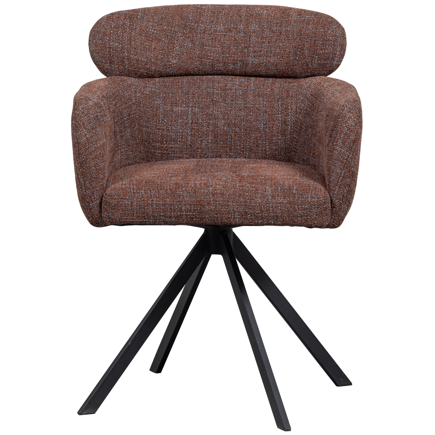 Fenne Draaibare Eetkamerstoel Geweven Stof Chestnut van WOOOD – Luxe comfort op maat van PureWonen. Vraag naar de beste prijs.