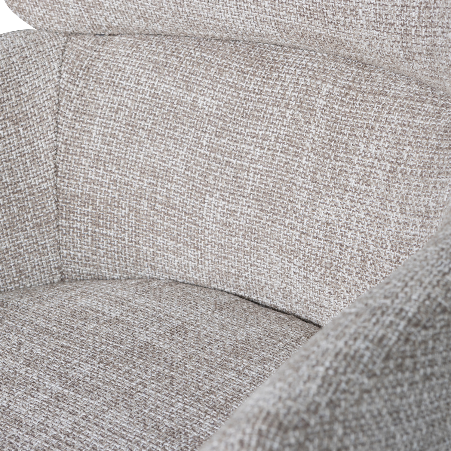 Fenne Draaibare Eetkamerstoel Geweven Stof Naturel van WOOOD – Luxe comfort op maat van PureWonen. Vraag naar de beste prijs.