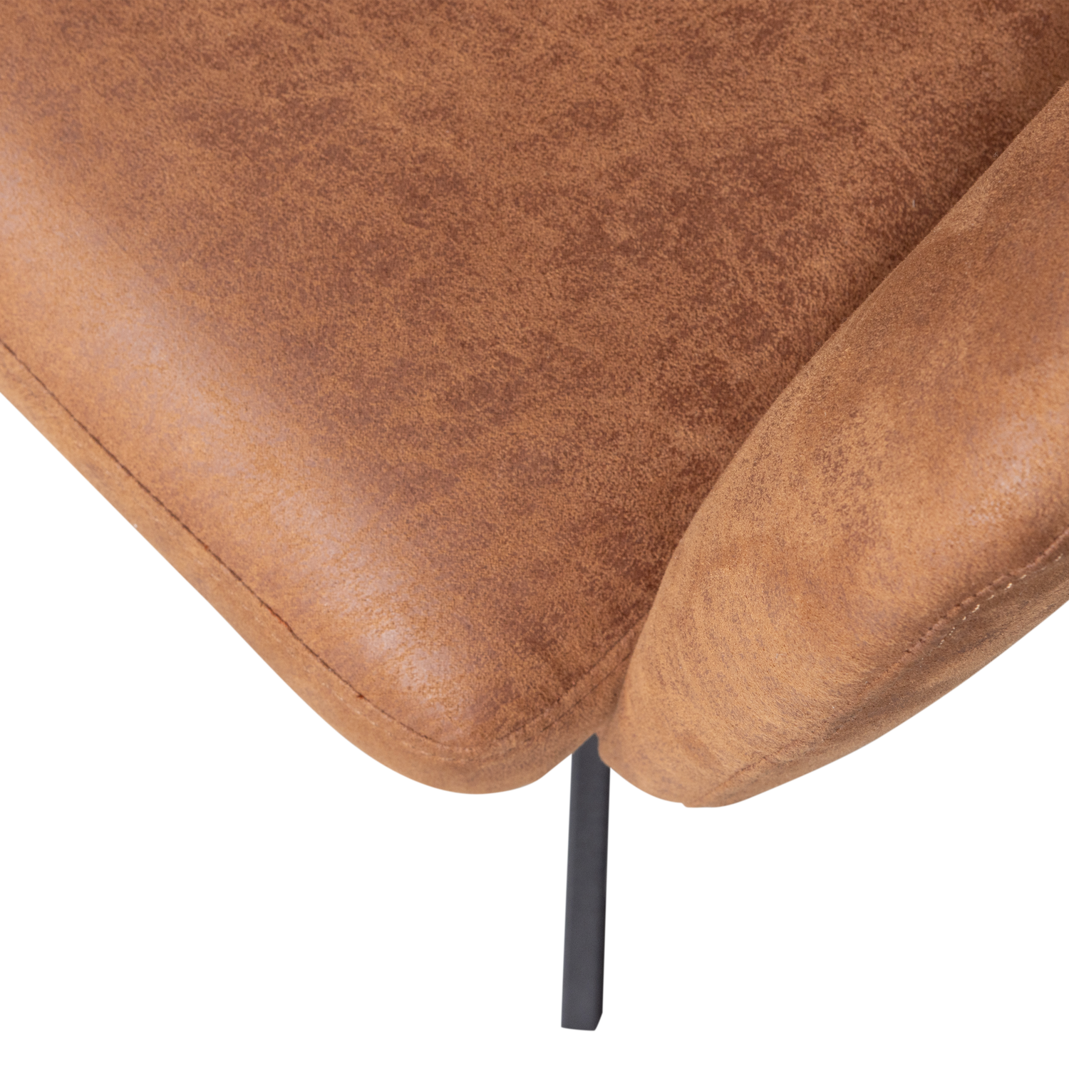 Fenne Draaibare Eetkamerstoel Leerlook Cognac