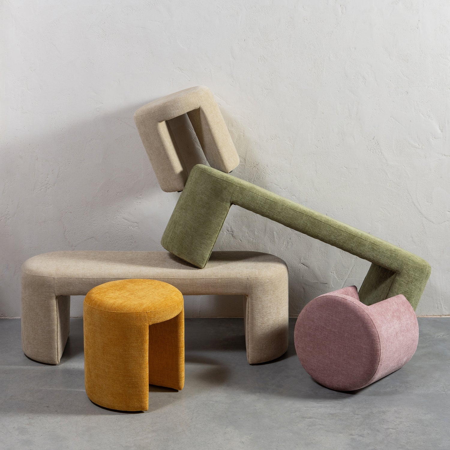 Jacob Bankje Naturel van WOOOD – Luxe comfort op maat van PureWonen. Vraag naar de beste prijs.