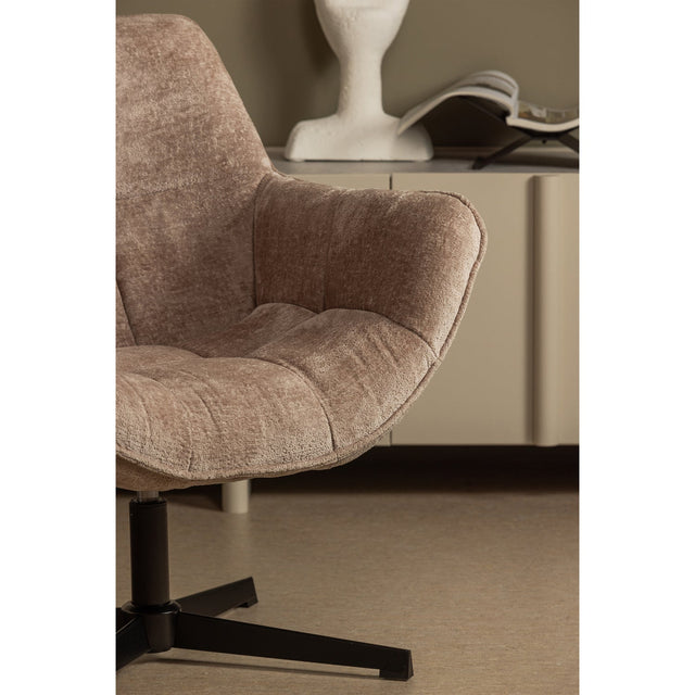 Wibo Draaifauteuil Taupe van WOOOD – Luxe comfort op maat van PureWonen. Vraag naar de beste prijs.