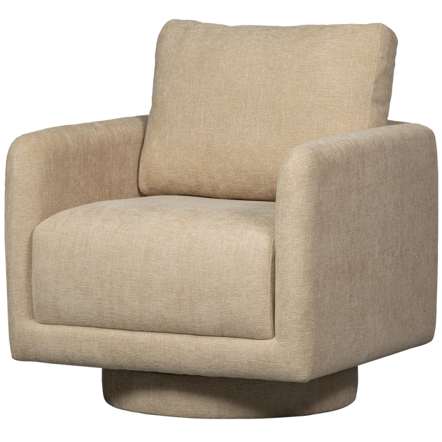 Oscar Draaifauteuil Naturel van WOOOD – Luxe comfort op maat van PureWonen. Vraag naar de beste prijs.