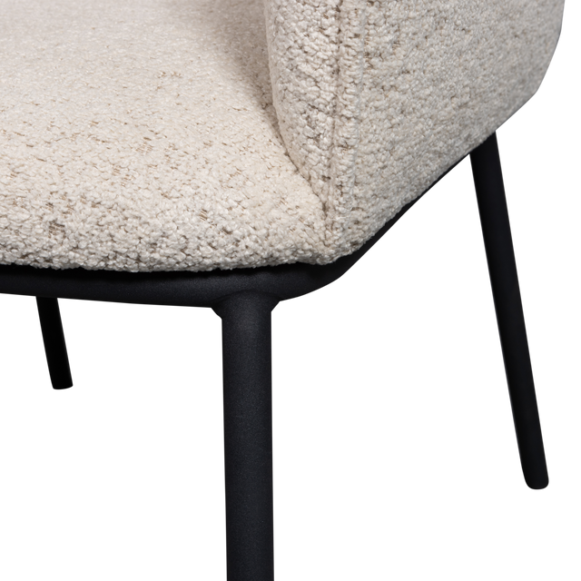 Leon Eetkamerstoel Naturel Melange van WOOOD – Luxe comfort op maat van PureWonen. Vraag naar de beste prijs.