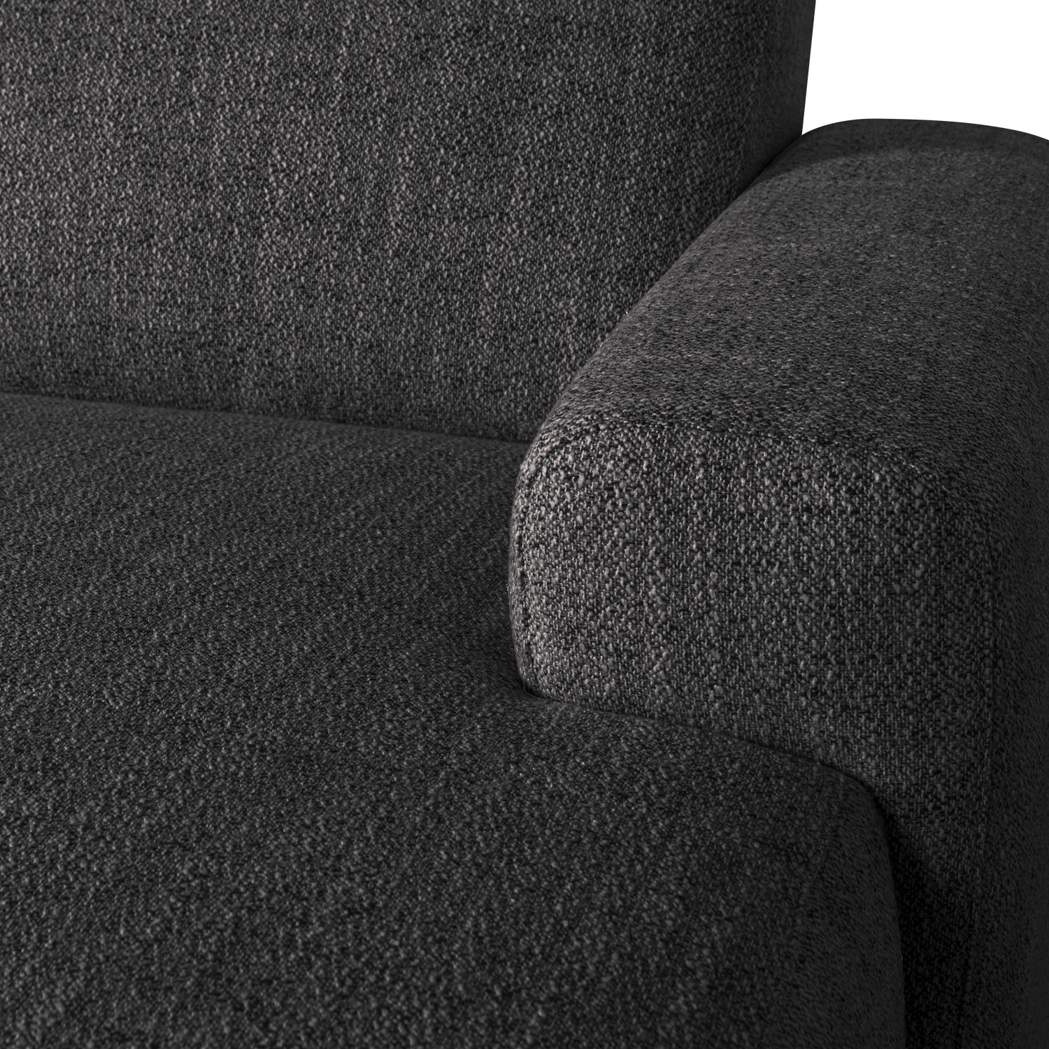 Avelon U Bank Antraciet Melange van WOOOD – Luxe comfort op maat van PureWonen. Vraag naar de beste prijs.