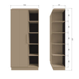 Lowen Opbergkast Grenen Mud [Fsc] van WOOOD – Luxe comfort op maat van PureWonen. Vraag naar de beste prijs.