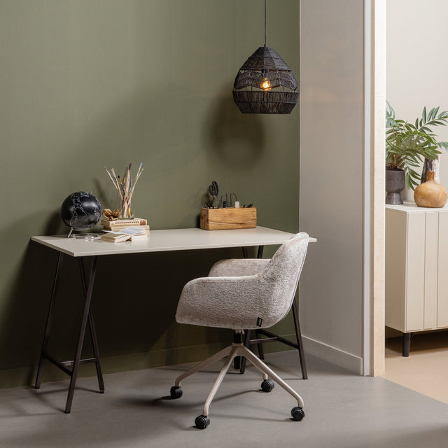 Morros Bureaustoel Taupe van WOOOD – Luxe comfort op maat van PureWonen. Vraag naar de beste prijs.