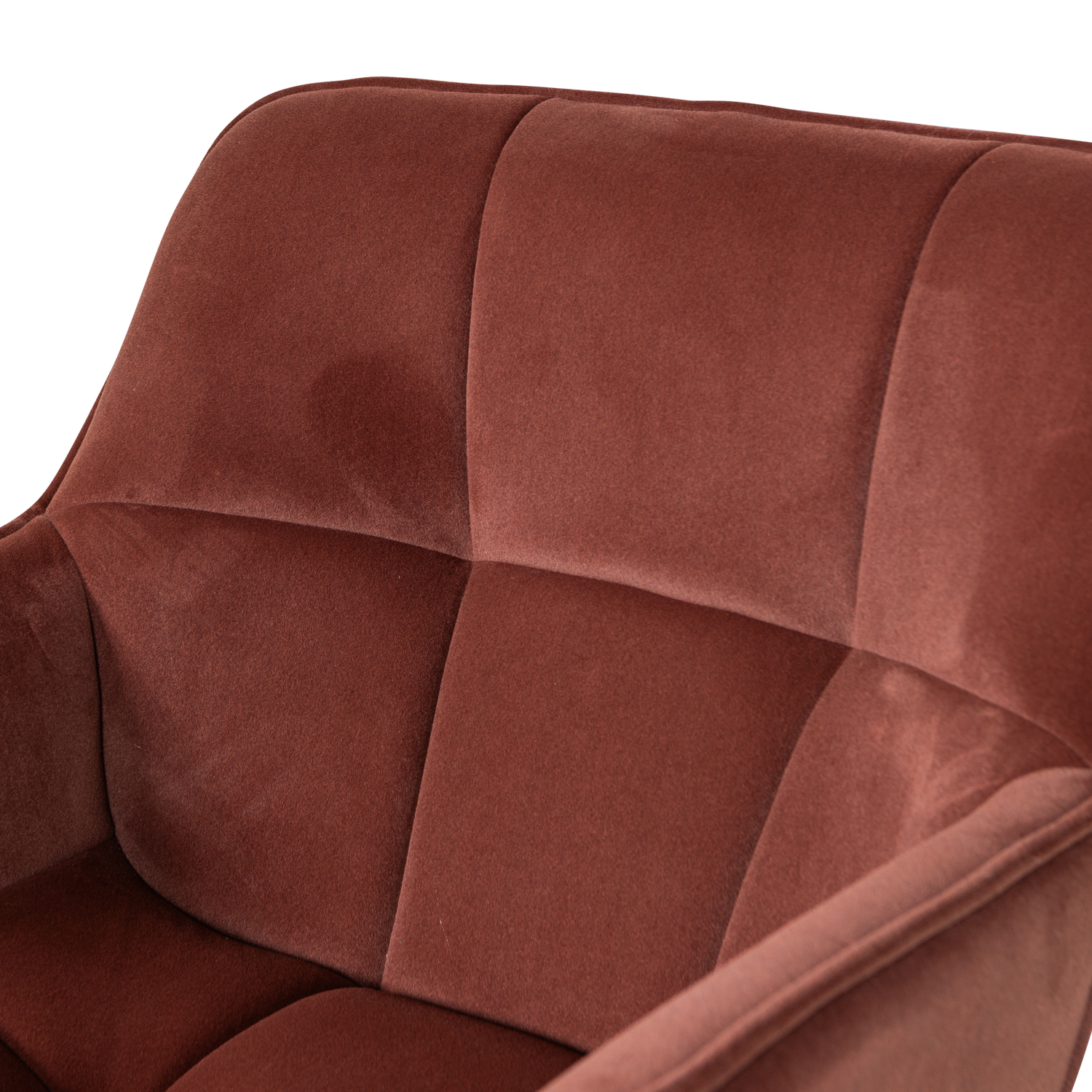 Wibo Draaifauteuil Mat Velvet Bruinrood [Fsc]